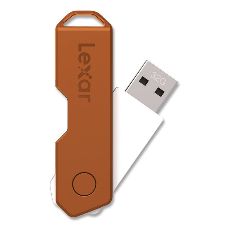 LEXAR MEDIA . Twist Turn2 USB 2.0 Flash Drive, 32 GB, Orange/Purple/Teal, 3/Pack (LXR24388082) thumbnail 3