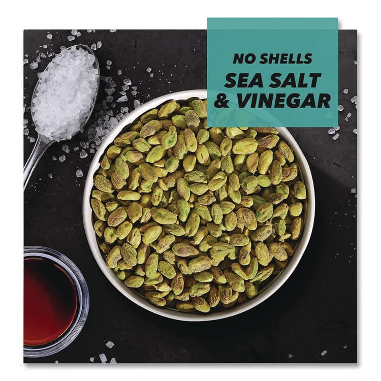 PARAMOUNT FARMS . Wonderful No Shells Pistachios, Sea Salt and Vinegar, 2.25 oz Bag, 8/Box (WONPAR70033) thumbnail 4