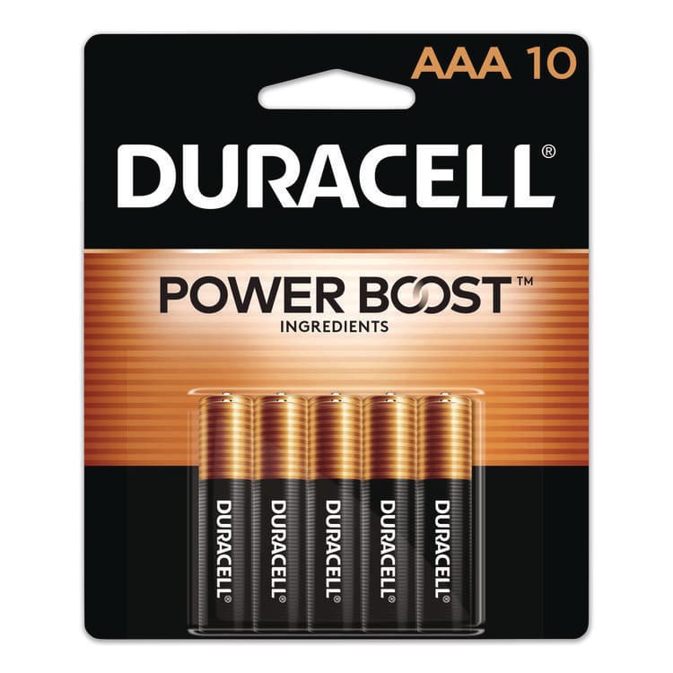 DURACELL PRODUCTS COMPANY Power Boost CopperTop Alkaline AAA Batteries, 10/Pack (DURMN2400B10Z)