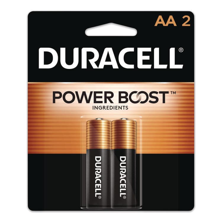 DURACELL PRODUCTS COMPANY Power Boost CopperTop Alkaline AA Batteries, 2/Pack (DURMN1500B2Z)