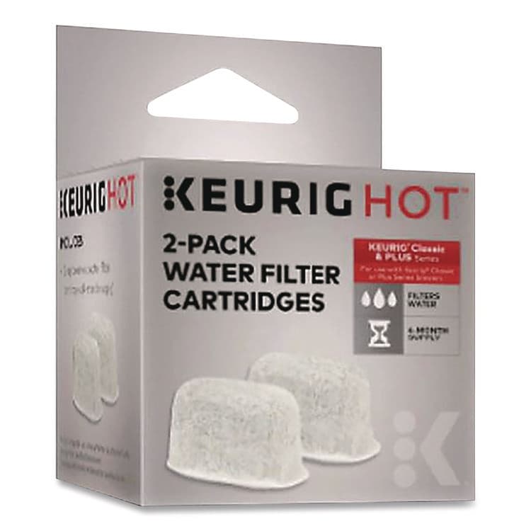 KEURIG DR PEPPER Replacement Charcoal Water Filter Cartridge, 2/Pack (KEU2407403)