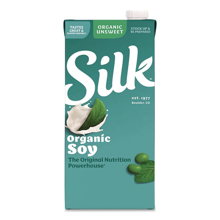 WHITEWAVE FOODS Soymilk, Unsweetened Original, 32 oz, 6/Carton (SLK1706751) thumbnail 3