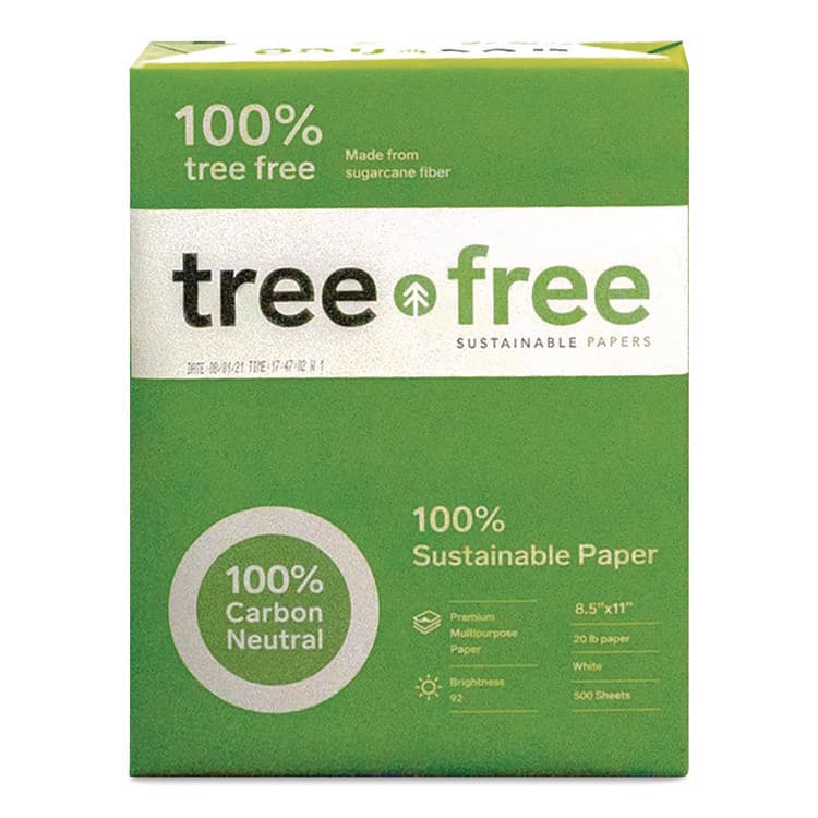 MAMMOTH TreeFree Multipurpose Paper, 92 Bright, 20 lb Bond Weight, 8.5 x 11, White, 500 Sheets/Ream, 10 Reams/Carton (TPPTFLTR10) thumbnail 4