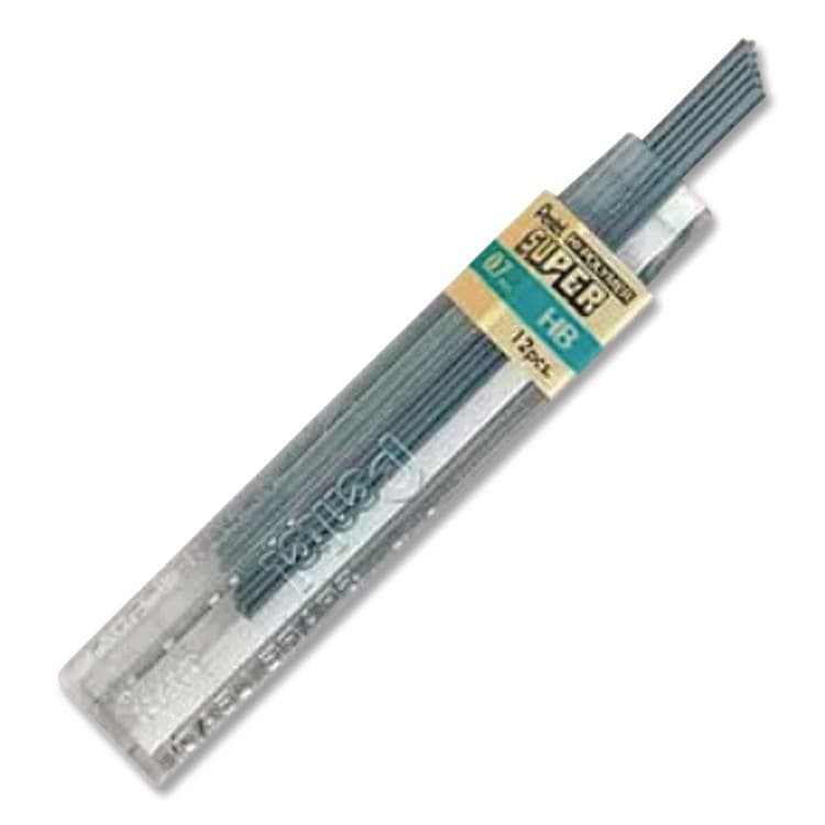 PENTEL OF AMERICA Super Hi-Polymer Lead Refills, 0.7 mm, HB, Black, 12 Leads/Tube, 12 Tubes/Box (PEN50HBBX) thumbnail 3