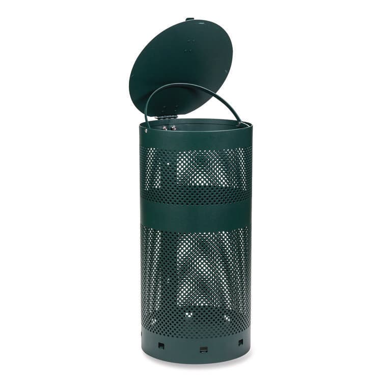 TATCO Dog Waste Station, 12 gal, Open Top, Green/White (TCO28000) thumbnail 3