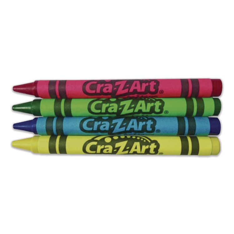 LAROSE INDUSTRIES, LLC Crayons, Regular Size, 4 Assorted Colors, 4/Box, 12 Boxes/Pack (CZA1021748) thumbnail 3