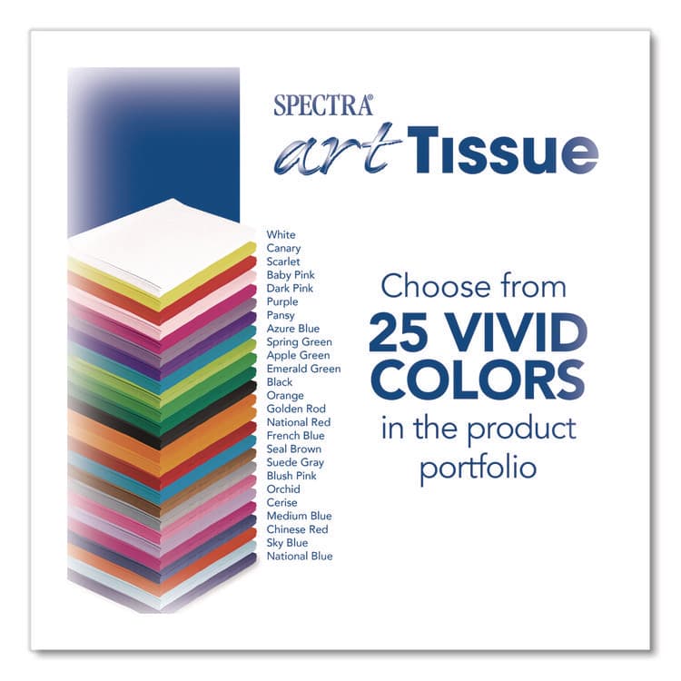 PACON CORPORATION Spectra Art Tissue, 23 lb Tissue Weight, 20 x 30, Medium Blue, 24/Pack (PACP0059342) thumbnail 3