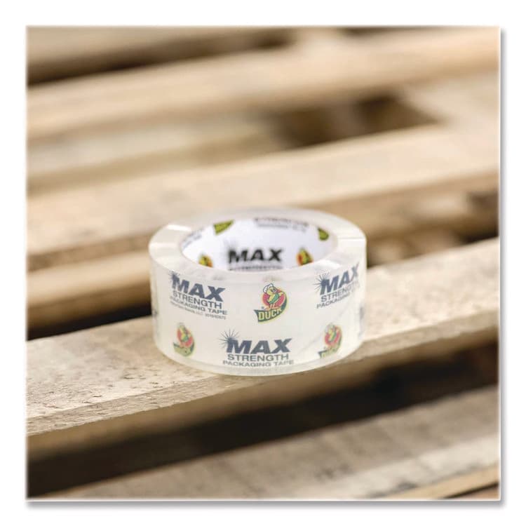 SHURTAPE TECHNOLOGIES Max Packing Tape, 3" Core, 1.88" x 54.6 yds, Crystal Clear, 4 Rolls/Pack (DUC241511) thumbnail 2