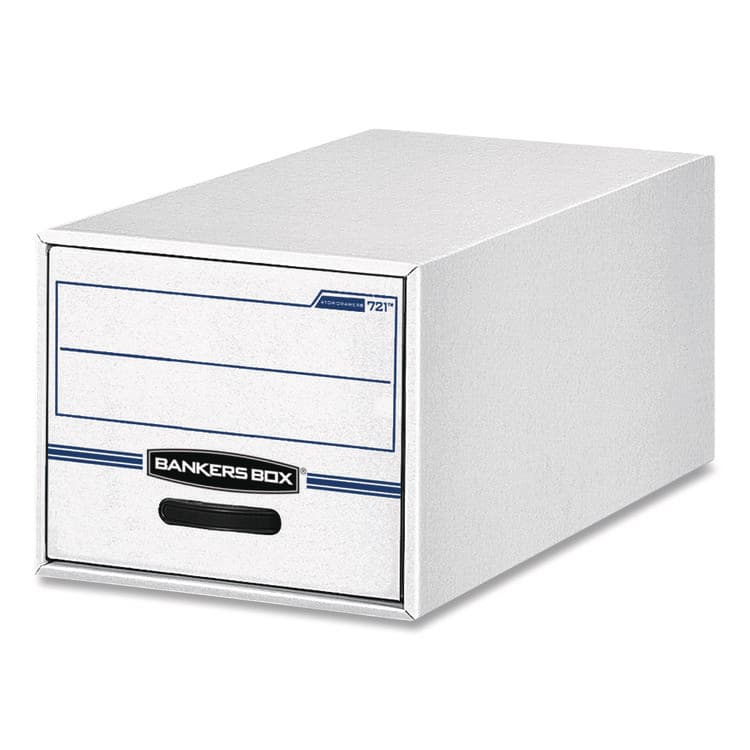 FELLOWES MFG. CO. STOR/DRAWER Basic Space-Savings Storage Drawers, Letter Files, 14" x 25.5" x 11.5", White/Blue (FEL00721EA)