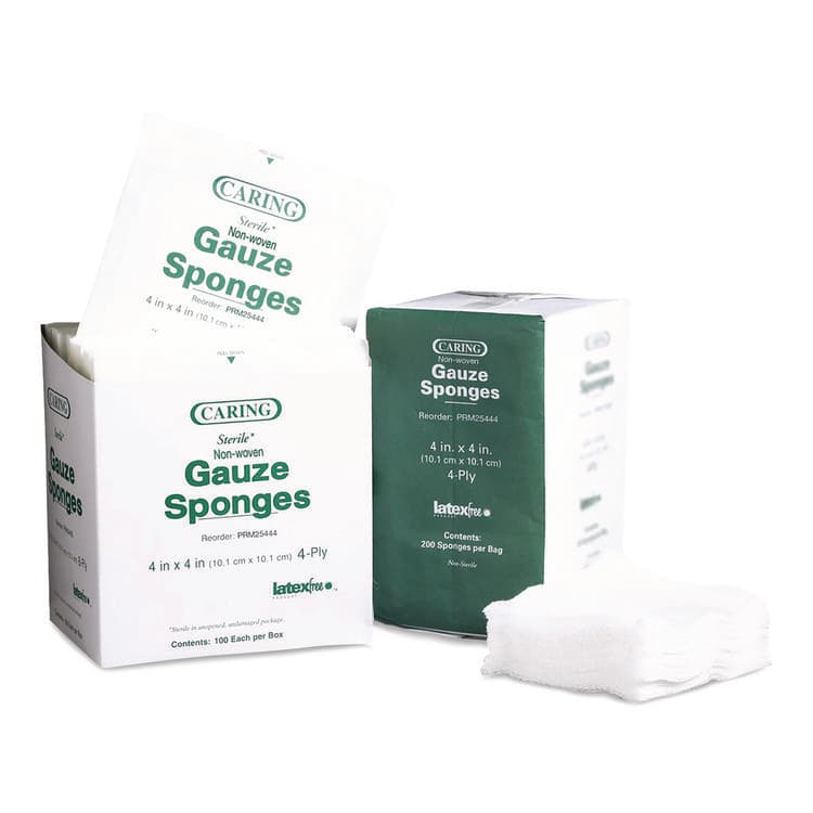 MEDLINE INDUSTRIES, . Non-Woven Gauze Sponges, Non-Sterile, 4-Ply, 4 x 4, 200/Box (MIIPRM25444) thumbnail 2