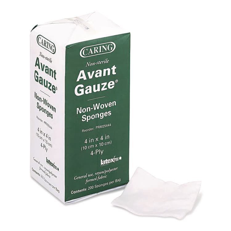 MEDLINE INDUSTRIES, . Non-Woven Gauze Sponges, Non-Sterile, 4-Ply, 4 x 4, 200/Box (MIIPRM25444)