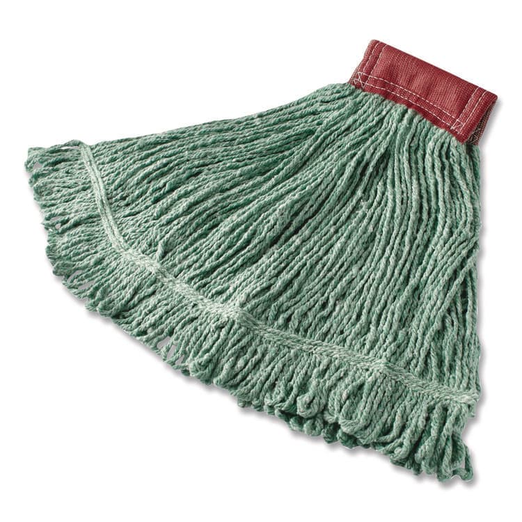 RUBBERMAID COMMERCIAL PROD. Super Stitch Blend Mop, Cotton/Synthetic, Green (RCPFGD25306GR00)