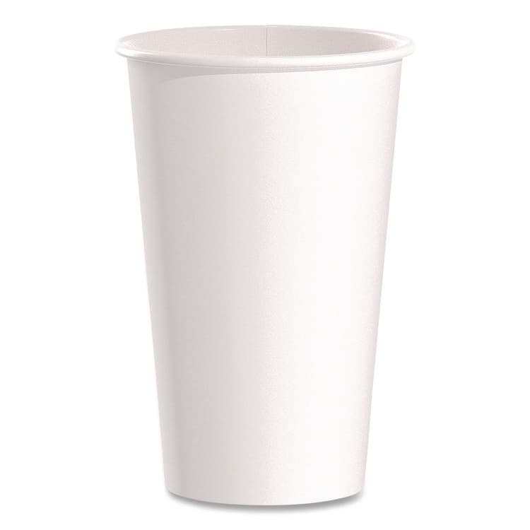 DART Paper Hot Cups, 16 oz, White, 50/Pack (SCC316WPK)