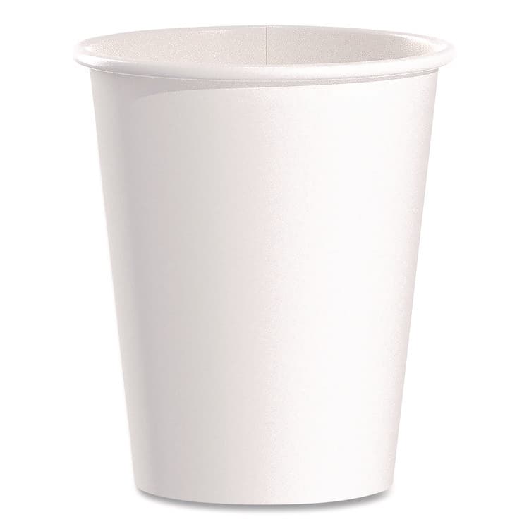 DART Paper Hot Cups, 10 oz, White, 50/Pack (SCC370WPK)