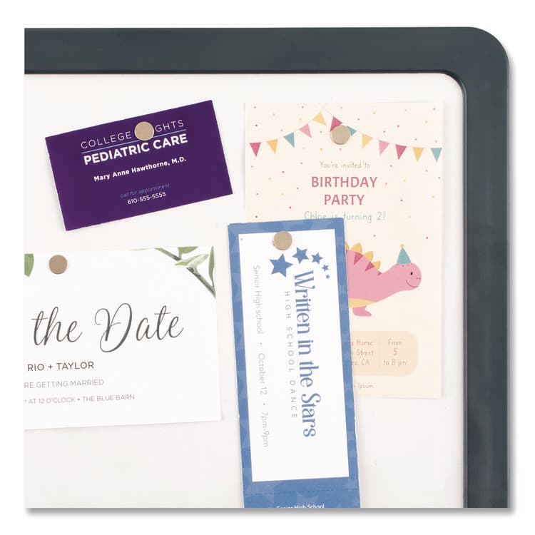 QUARTET MFG. Matrix Magnets, Circles, 0.38" Diameter, Silver, 50/Pack (QRTSM50) thumbnail 3