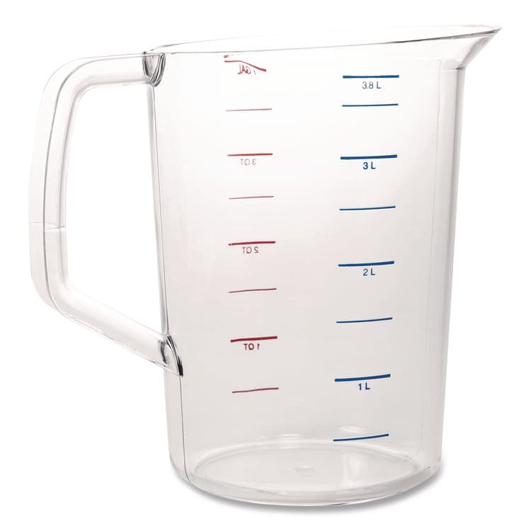 RUBBERMAID COMMERCIAL PROD. Bouncer Measuring Cup, 4 qt, Plastic, Clear (RCP3218CLE) thumbnail 2