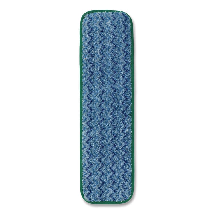 RUBBERMAID COMMERCIAL PROD. Microfiber Wet Mopping Pad, 18.5" x 5.5" x 0.5", Green, 12/Carton (RCPQ410GRECT)