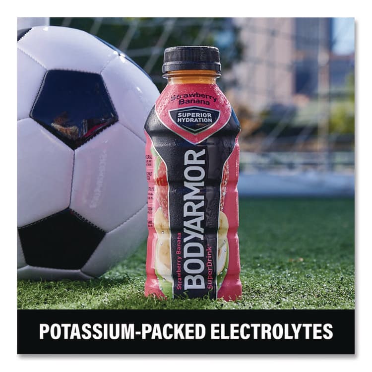 COCA-COLA SuperDrink Sports Drink, Strawberry Banana, 16 oz Bottle, 12/Pack (BDA10000314) thumbnail 4