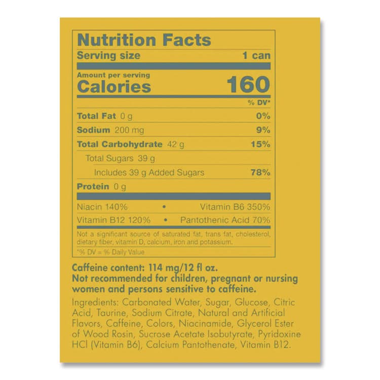 RED BULL GMBH The Yellow Edition Tropical Energy Drink, Tropical Punch, 8.4 oz Can, 24/Carton (RDBRBD28162) thumbnail 3