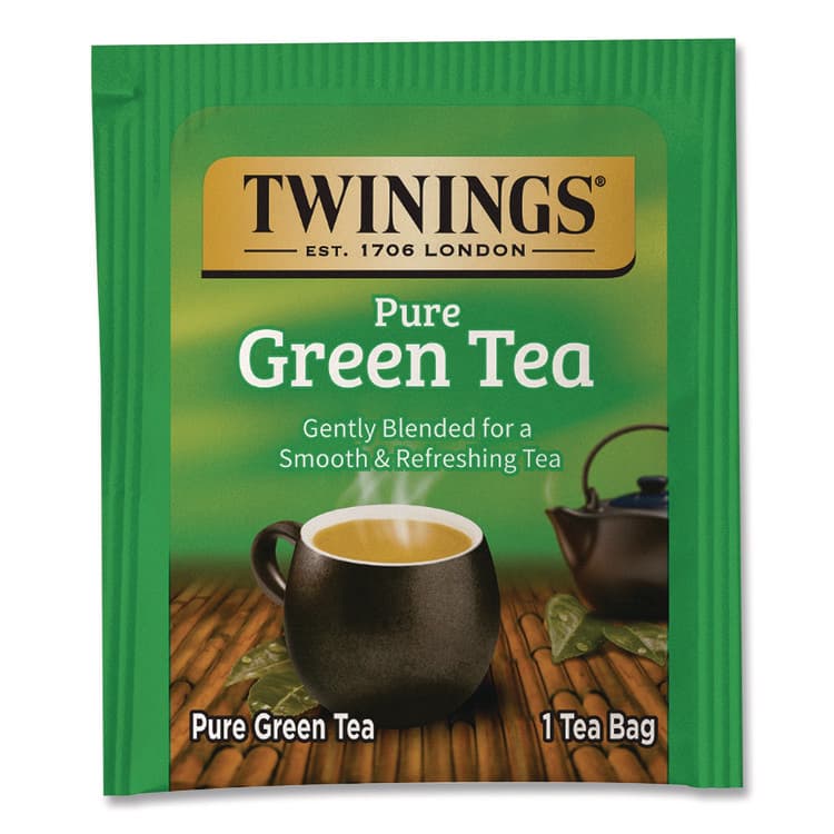 TWININGS NORTH AMERICA Tea Bags, Green, 3.53 oz, 50/Box (TWG82224) thumbnail 4