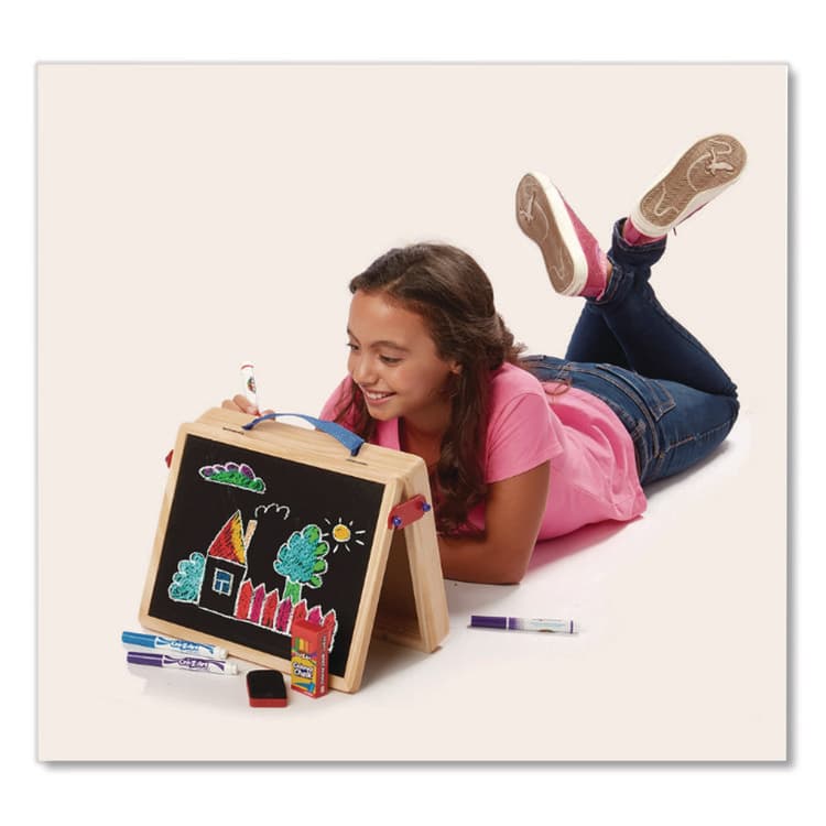 LAROSE INDUSTRIES, LLC Chalk and Eraser Set, (12) White/(12) Assorted (CZA1087424) thumbnail 3