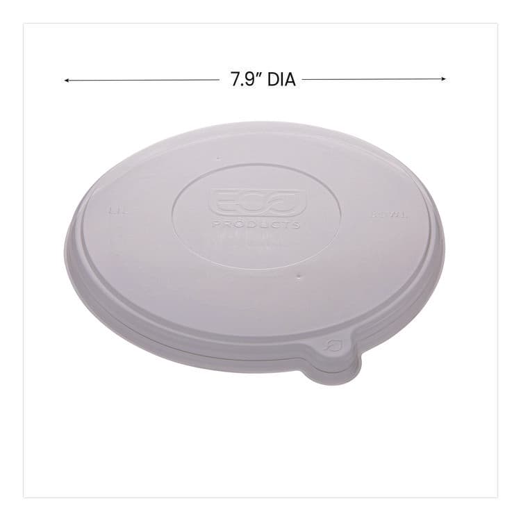 ECO-PRODUCTS,INC. Worldview 100 Percent Recycled Content Lid, 7.93" Diameter x 0.6" h, Clear, 400/Carton (ECOEPBLRLID) thumbnail 2