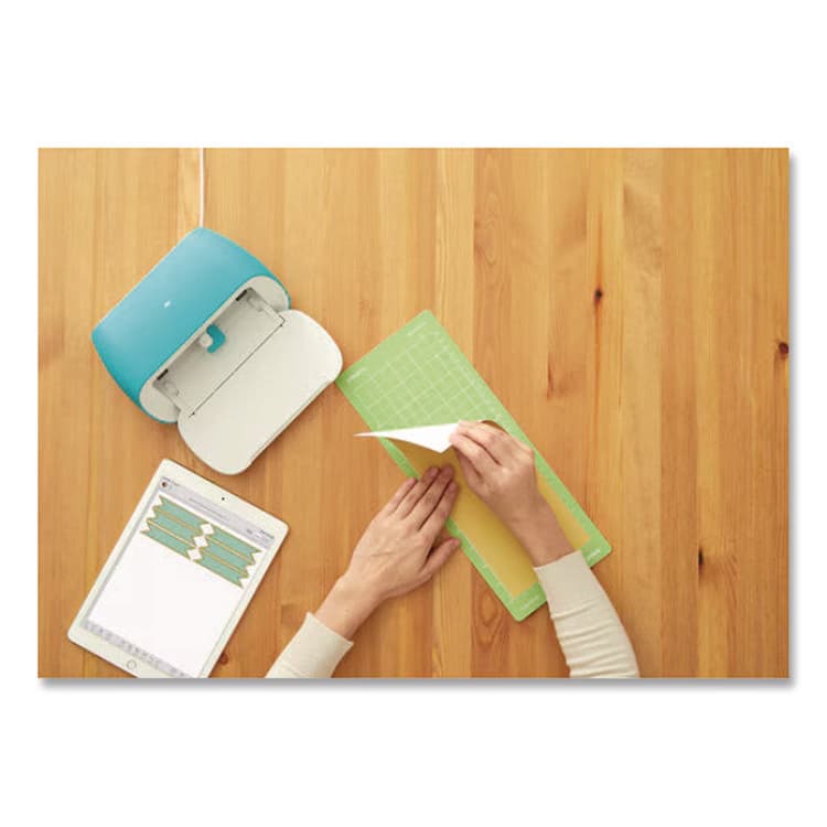 PROVO CRAFT & NOVELTY, . Joy StandardGrip Machine Mat, 1/2" Grid, Adhesive Backing, 4.5" x 12", Green (CCU2007932) thumbnail 4