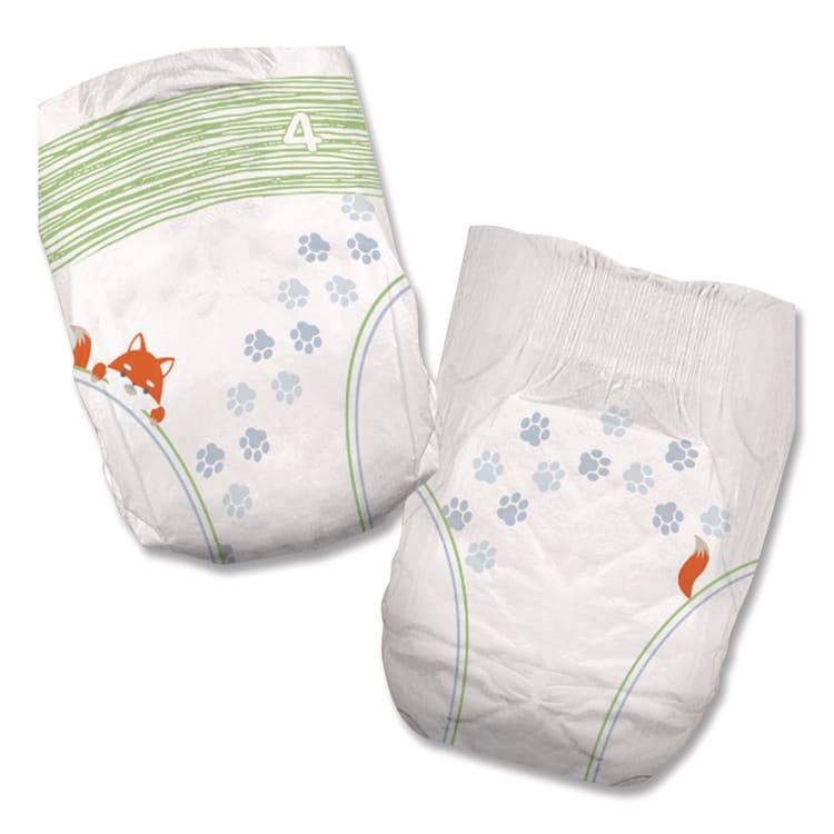 FIRST QUALITY PRODUCTS Premium Jumbo Diapers, Size 4, 22 lbs to 37 lbs, 124/Carton (CTJCR4001) thumbnail 3