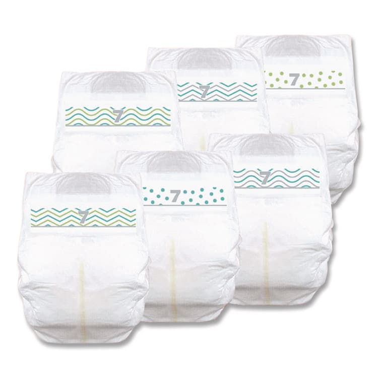 FIRST QUALITY PRODUCTS Premium Jumbo Diapers, Size 7, 41 lbs and Up, 80/Carton (CTJCRD701) thumbnail 2