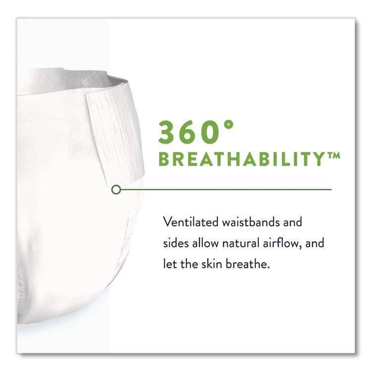 FIRST QUALITY PRODUCTS Per-Fit360 Degree Briefs, Maximum Plus Absorbency, Size 1, 26" to 48" Waist, 96/Carton (PVLPFNG012) thumbnail 4