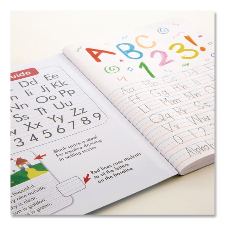 BAZIC PRODUCTS Illustrated Story Primary Journal, Stage 3 Manuscript Format, Black Marble Cover, (100) 9.75 x 7.5 Sheets (BAZ5053) thumbnail 4