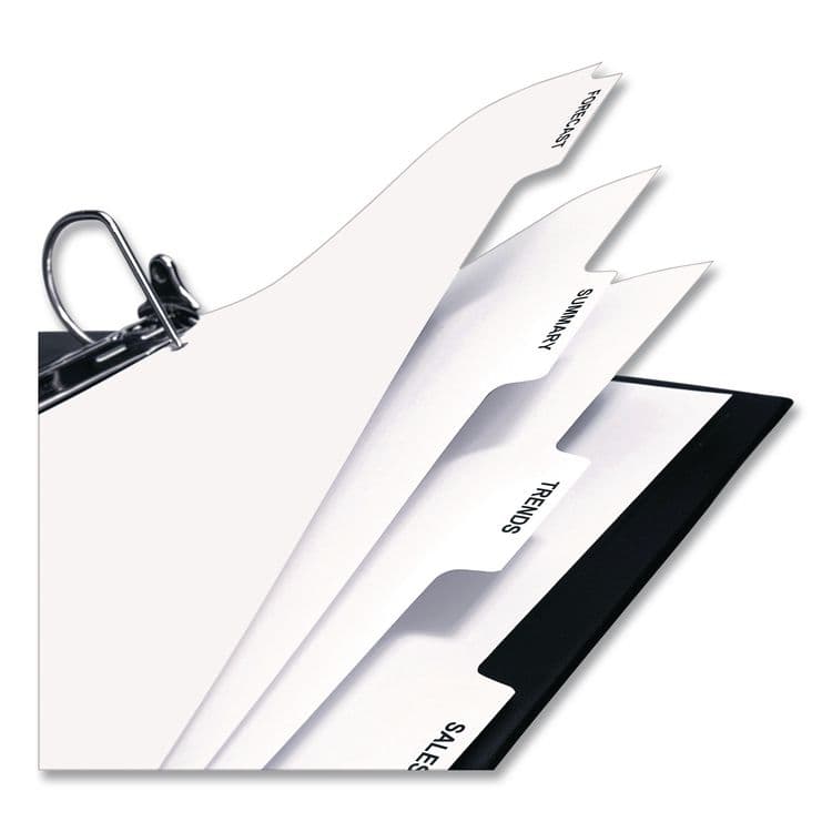 AVERY PRODUCTS CORPORATION Customizable Print-On Dividers, 3-Hole Punched, For Xerox 5090 Copiers, 5-Tab, 11 x 8.5, White, 30 Sets (AVE20406) thumbnail 3