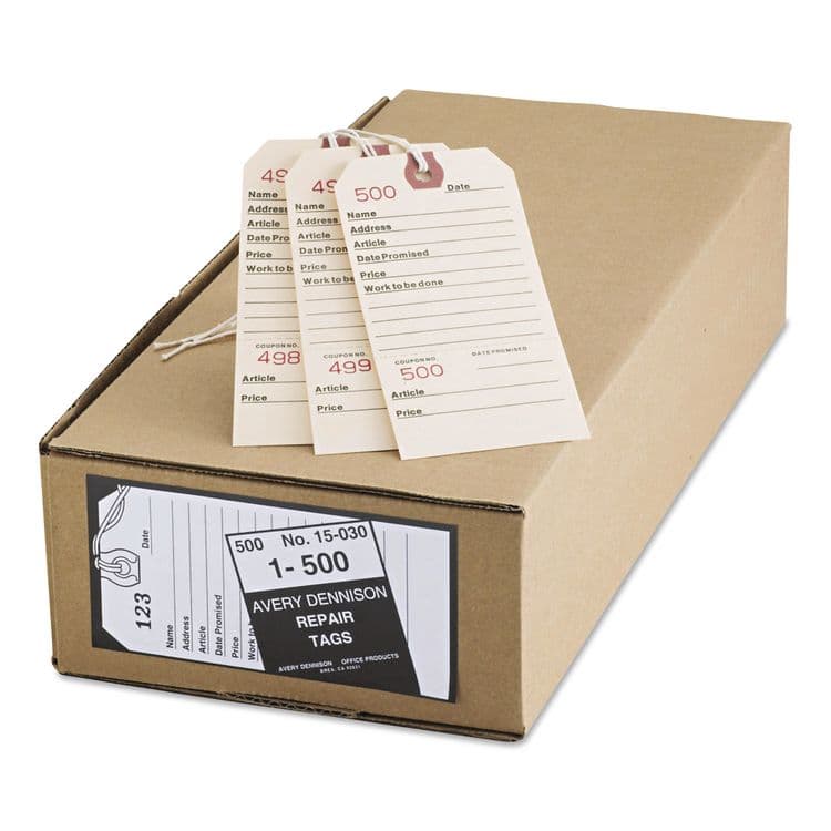 AVERY PRODUCTS CORPORATION Repair Tags, 5.25 x 2.63, Manila, 500/Box (AVE15030)