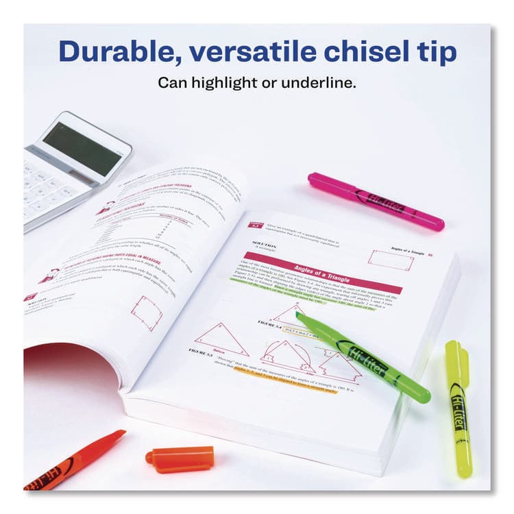 AVERY PRODUCTS CORPORATION HI-LITER Pen-Style Highlighters, Assorted Ink Colors, Chisel Tip, Assorted Barrel Colors, 6/Set (AVE23565) thumbnail 3