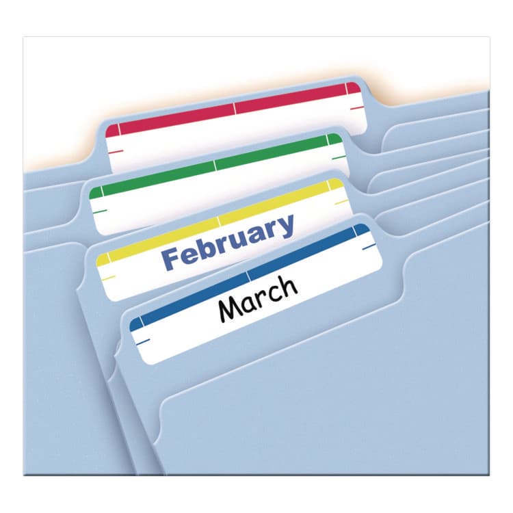 AVERY PRODUCTS CORPORATION Printable 4" x 6" - Permanent File Folder Labels, 0.69 x 3.44, White, 7/Sheet, 36 Sheets/Pack, (5215) (AVE05215) thumbnail 2