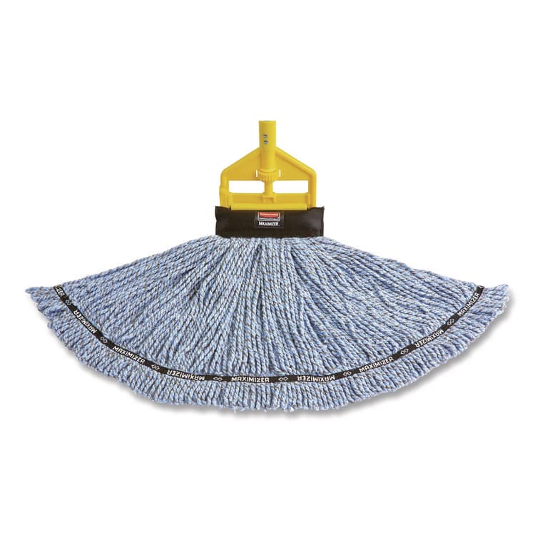 RUBBERMAID COMMERCIAL PROD. Invader Aluminum Side-Gate Wet-Mop Handle, Vinyl Coating, 60", Gray/Yellow (RCPH136) thumbnail 4