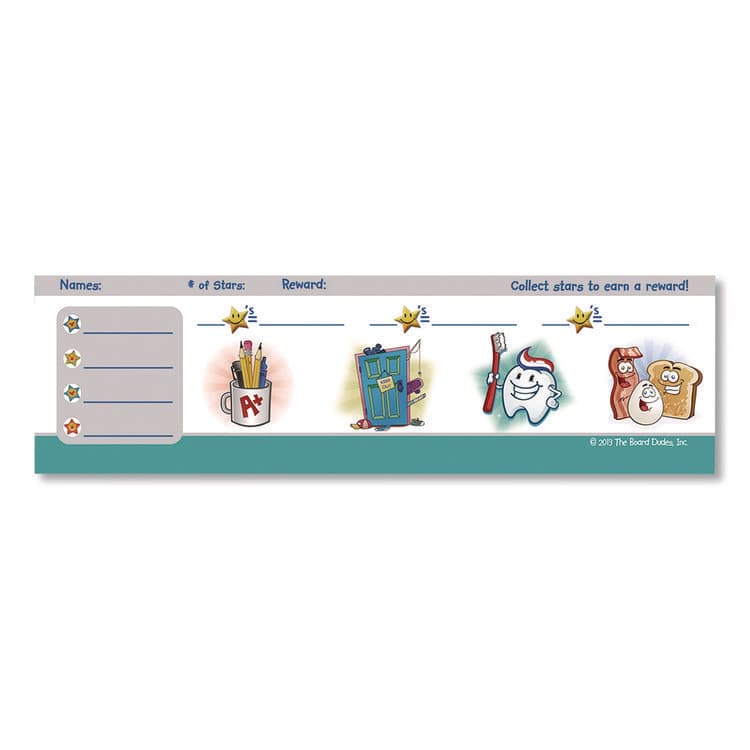 THE BOARD DUDES Magnetic Dry-Erase Colors Chore Chart, 11 x 14 (BDUDFB55) thumbnail 3