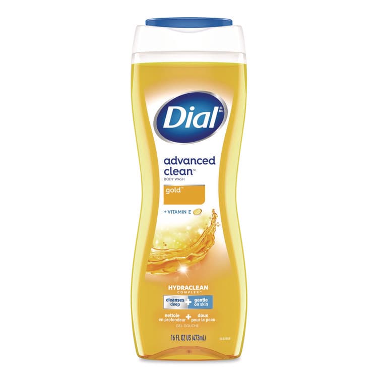 DIAL PROFESSIONAL Body Wash Advanced Clean Gold, Original Gold Scent, 16 oz, 6/Carton (DIA09119) thumbnail 2