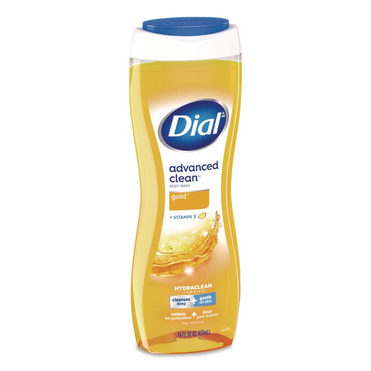 DIAL PROFESSIONAL Body Wash Advanced Clean Gold, Original Gold Scent, 16 oz, 6/Carton (DIA09119) thumbnail 3