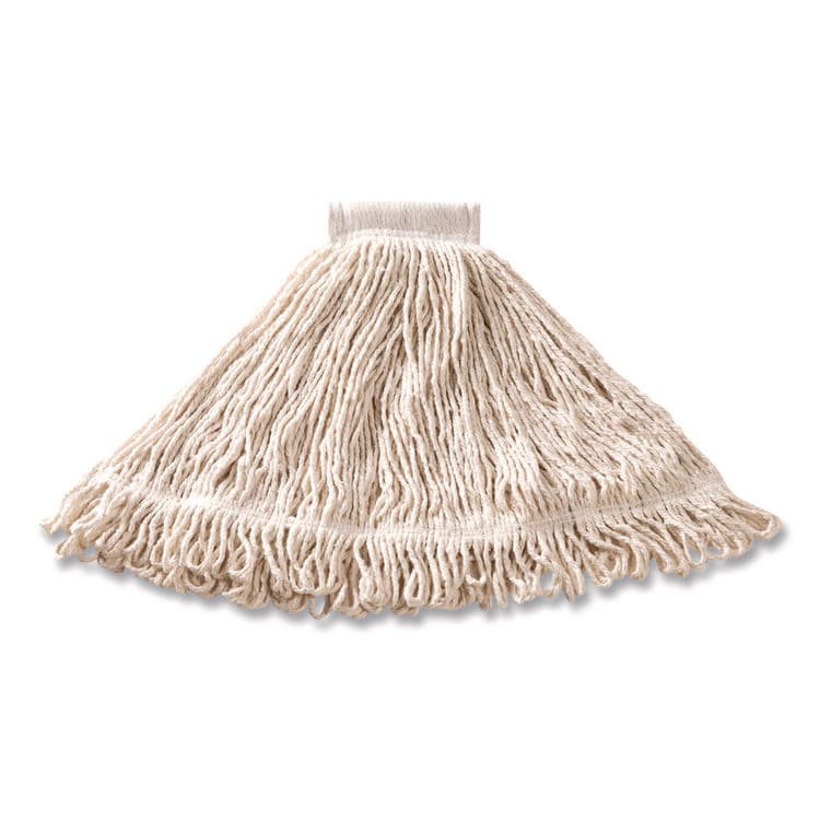 RUBBERMAID COMMERCIAL PROD. Super Stitch Blend Mop, Cotton/Synthetic, White (RCPD25306WE)