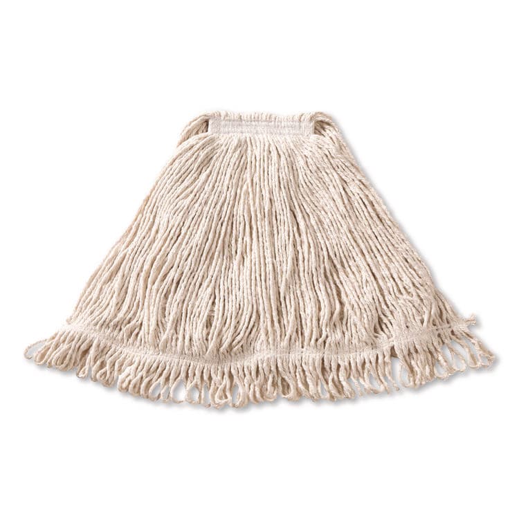RUBBERMAID COMMERCIAL PROD. Super Stitch Cotton Looped End Wet Mop, Large, 1" White Headband (RCPFGD11306WH00)