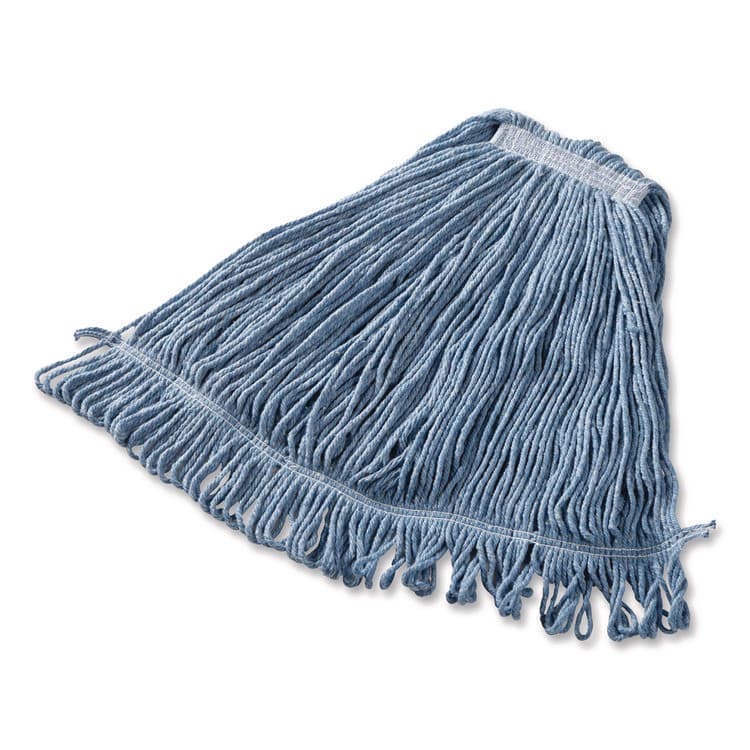 RUBBERMAID COMMERCIAL PROD. Super Stitch Blend Mop, Cotton/Synthetic, Blue (RCPFGD21306BL00) thumbnail 2