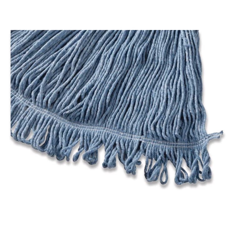 RUBBERMAID COMMERCIAL PROD. Super Stitch Blend Mop, Cotton/Synthetic, Blue (RCPFGD21306BL00) thumbnail 3