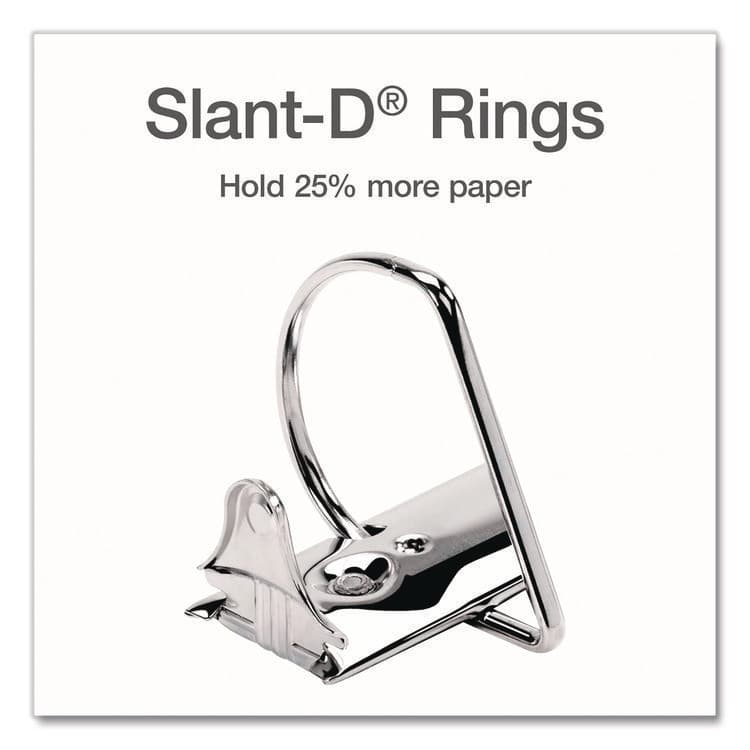 CARDINAL BRANDS . XtraLife ClearVue Non-Stick Slant-D Ring Binder, 3 Rings, 1" Capacity, 11 x 8.5, White (CRD26300) thumbnail 4