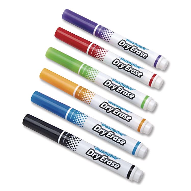 LAROSE INDUSTRIES, LLC Washable Dry Erase Markers, Broad, Bullet Tip, Assorted Colors, 6/Set (CZA1004824) thumbnail 4
