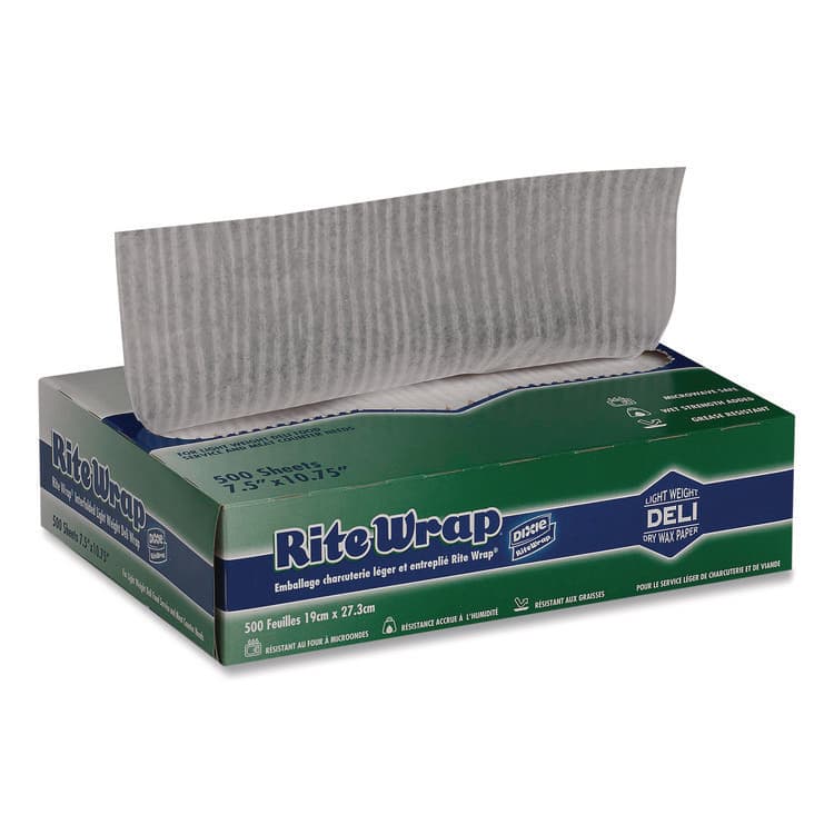 DIXIE FOOD SERVICE Dispens-A-Wax Waxed Deli Patty Paper, 10.75 x 7.5, 500/Box, 12 Boxes/Carton (DXERW86W) thumbnail 4
