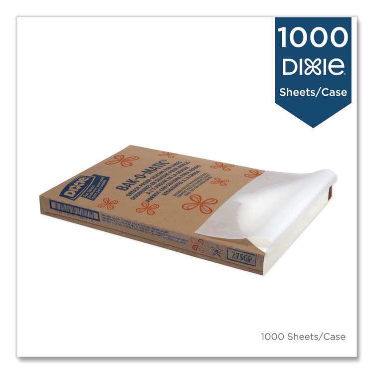 DIXIE FOOD SERVICE Greaseproof Liftoff Pan Liner, 24.38 x 16.38, 1,000/Carton (DXE27SGP) thumbnail 3