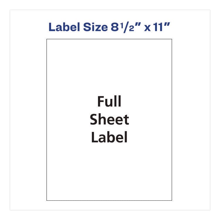 AVERY PRODUCTS CORPORATION White Shipping Labels-Bulk Packs, Inkjet/Laser Printers, 8.5 x 11, White, 250/Box (AVE95920) thumbnail 4