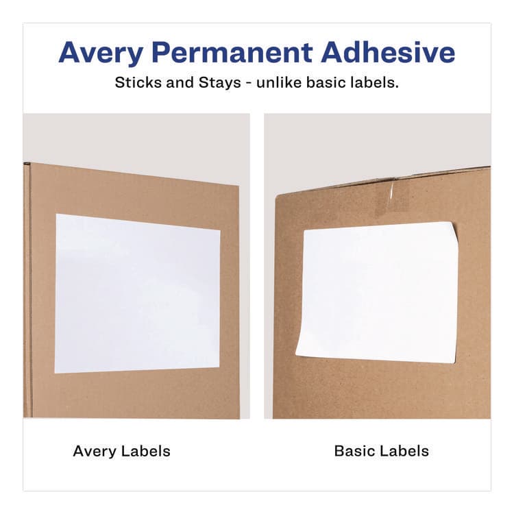 AVERY PRODUCTS CORPORATION White Shipping Labels-Bulk Packs, Inkjet/Laser Printers, 5.5 x 8.5, White, 2/Sheet, 250 Sheets/Box (AVE95930) thumbnail 3