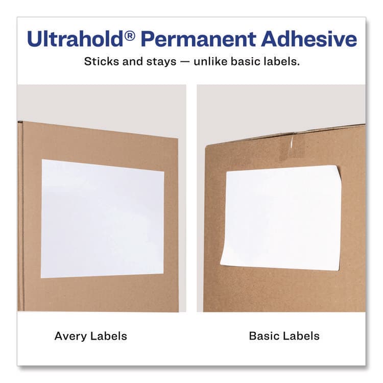 AVERY PRODUCTS CORPORATION Shipping Labels with TrueBlock Technology, Inkjet Printers, 5.06 x 7.62, White, 25 Sheets/Pack (AVE8127) thumbnail 3